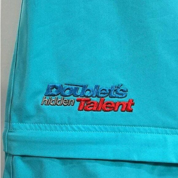 DOUBLET RARE $695 JAPAN Streetwear Printed Chaos Embroidery Two Way Pants Blue M - Picture 5 of 15